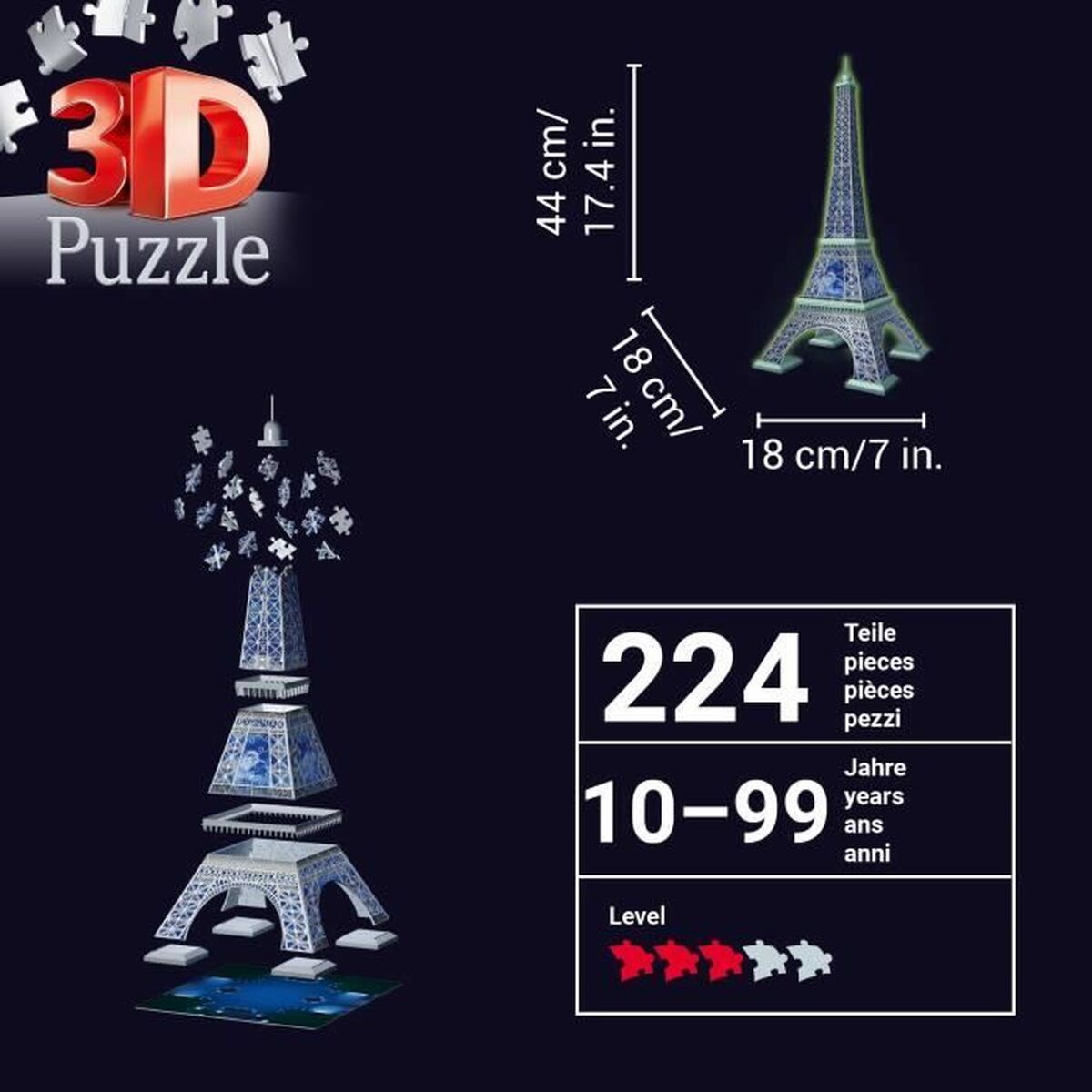 Dėlionė Ravensburger TORRE EIFFEL