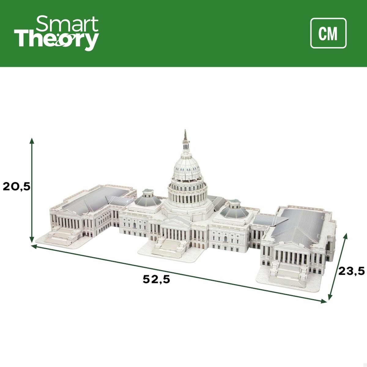 3D Puzlė Colorbaby Capitolio 126 Dalys 52,5 x 20,5 x 23,5 cm (6 vnt.)