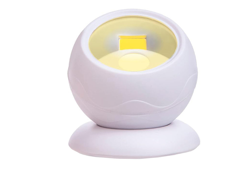 Led lempa cob 360 baterija veikia magnetas belaidis judesio jutiklis naktį