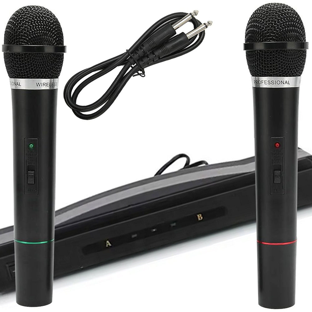 Karaoke rinkinys 2x belaidis mikrofonas + stotelė