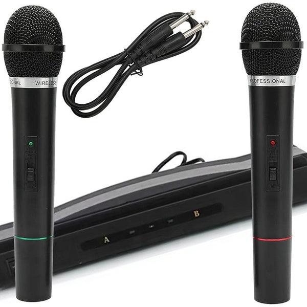 Karaoke rinkinys 2x belaidis mikrofonas + stotelė