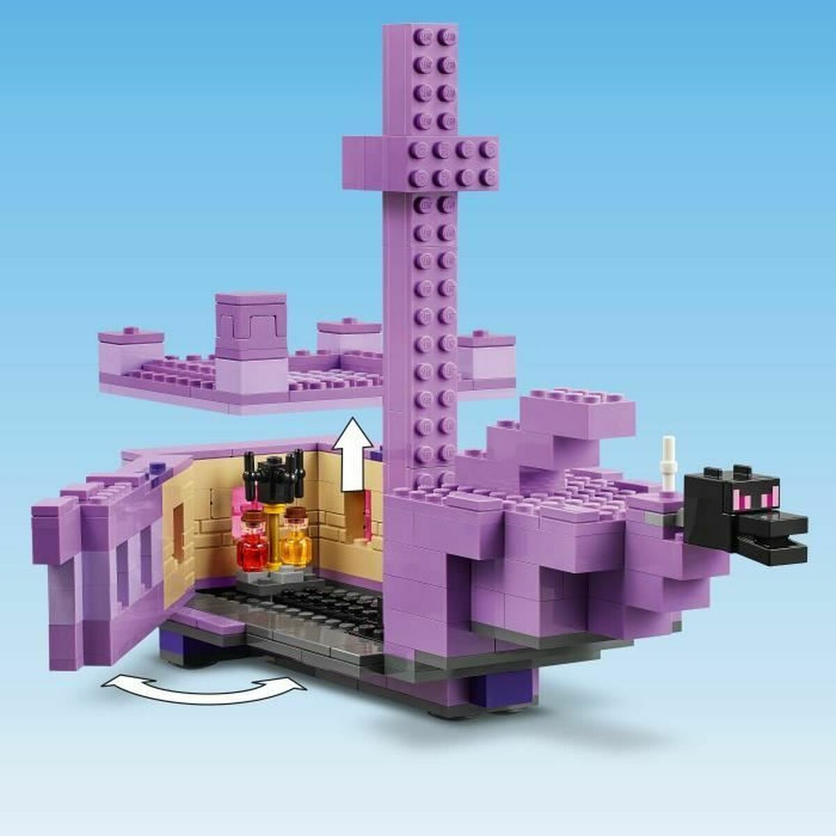 Statybos rinkinys Lego Ender Dragon & Ship Spalvotas