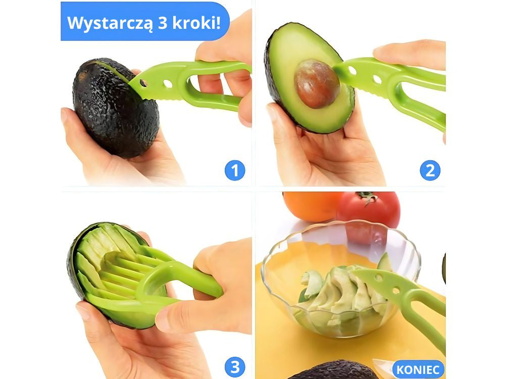 Avokadų pjaustyklė peilis vaisių lupiklis daugiafunkcinis plastikinis