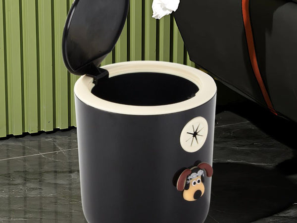Mini šiukšliadėžė šuniui vaikų kambaryje 2l spustelėkite mažas patogus
