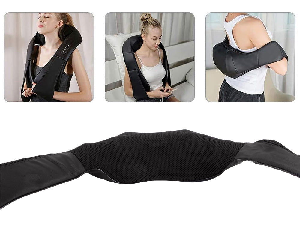 Shiatsu masažuoklis kaklui ir nugarai – atsipalaidavimui