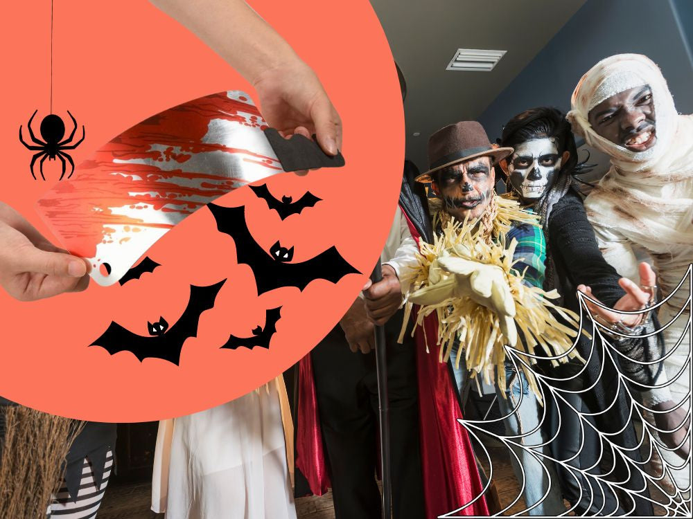 Halloween girland 2m taskiniai įrankiai taskiniai halloween dekoracija