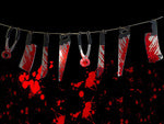 Halloween girland 2m taskiniai įrankiai taskiniai halloween dekoracija