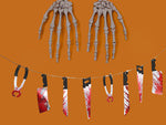 Halloween girland 2m taskiniai įrankiai taskiniai halloween dekoracija