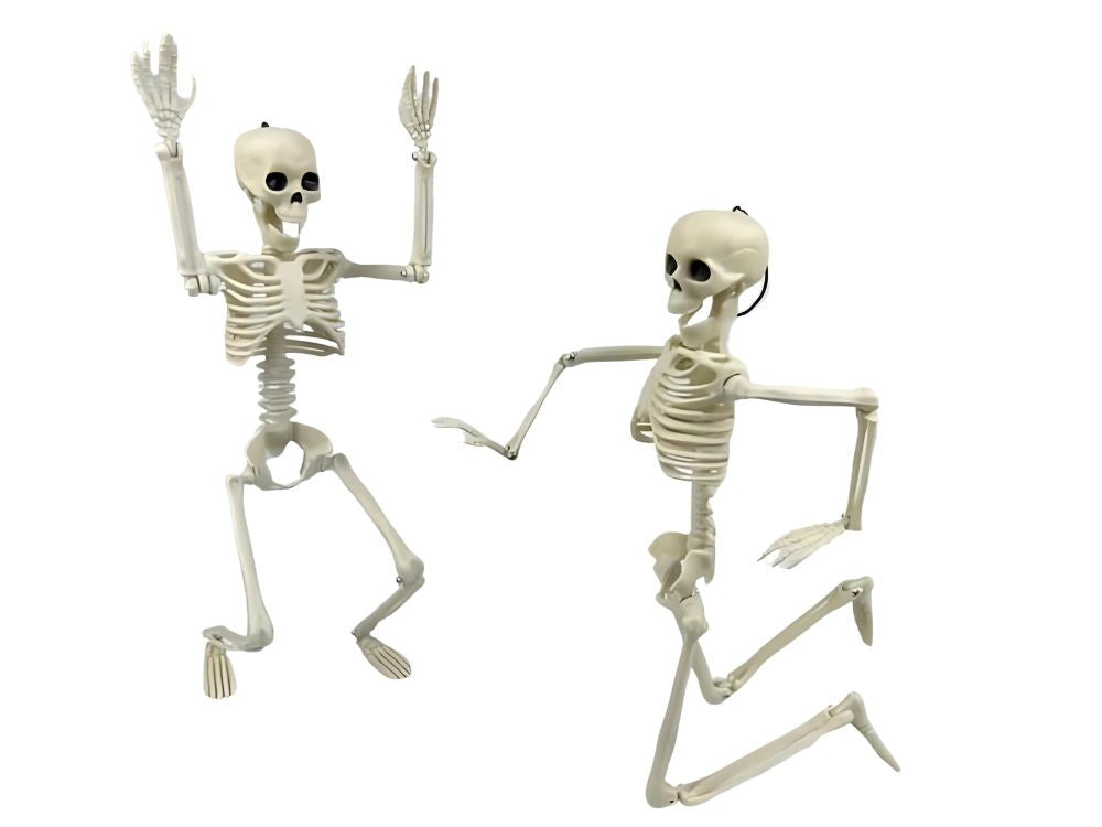 Žmogaus skeletas kabo 40cm helovino dekoracijos dirbtinis skeletas