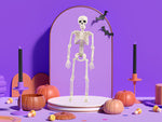 Žmogaus skeletas kabo 40cm helovino dekoracijos dirbtinis skeletas