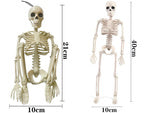 Žmogaus skeletas kabo 40cm helovino dekoracijos dirbtinis skeletas