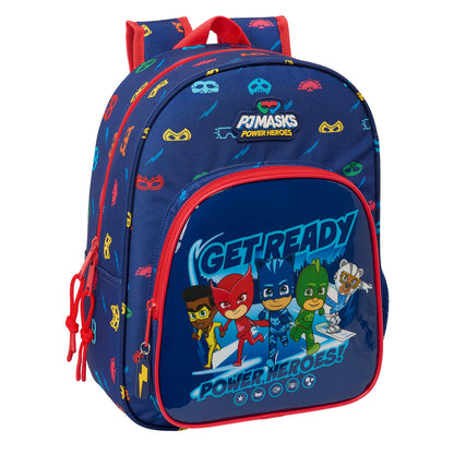 Mokyklinis krepšys PJ Masks Ready Tamsiai mėlyna 26 x 34 x 11 cm