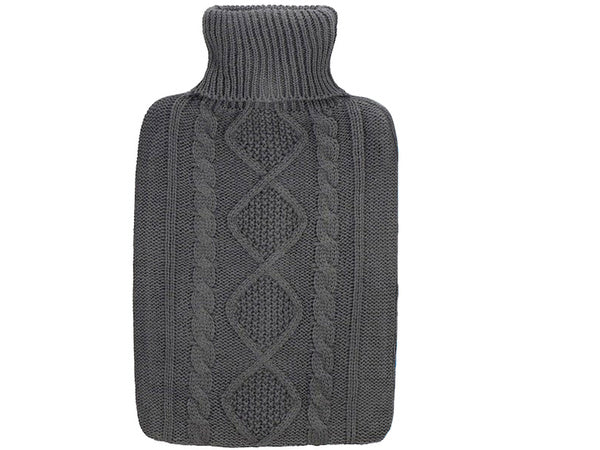 Guminis termoforas su megztu dėklu (2L, modelis 2)