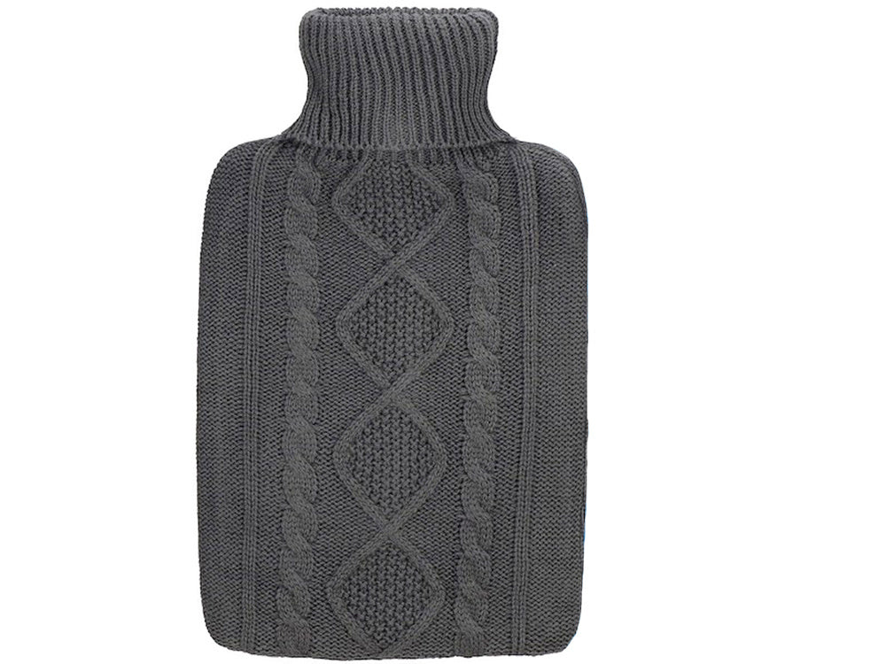 Guminis termoforas su megztu dėklu (2L, modelis 2)