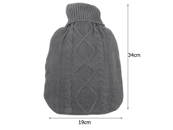 Guminis termoforas su megztu dėklu (2L, modelis 2)