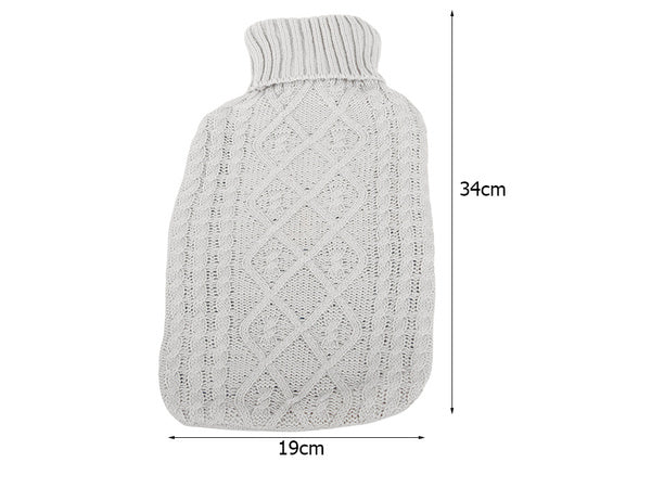 Guminis termoforas su megztu dėklu (2L, modelis 3)