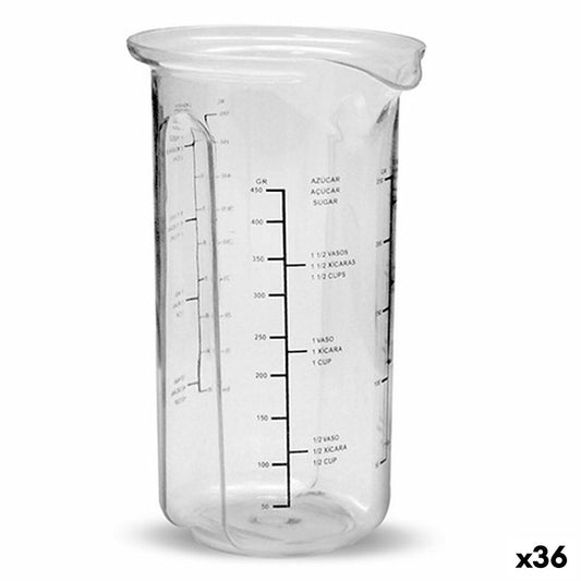 Matavimo stiklinė Plastmasinis 500 ml (36 Vienetai)