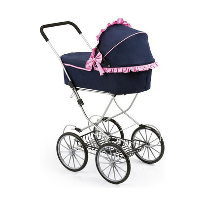 Lėlių vežimėlis Reig Dolls Pram Tamsiai mėlyna 64 cm