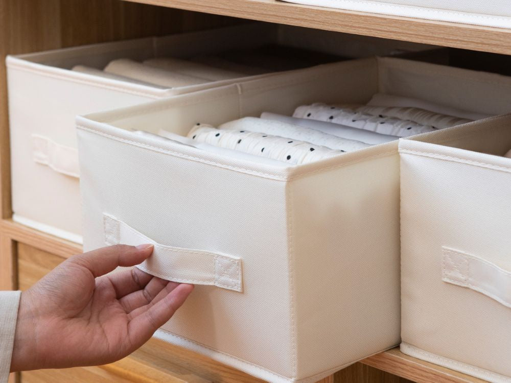 Drabužių organizatorius apatinių kelnių stalčius drabužių spinta kojinės baltos spalvos, Baltas, Szín, Fehér