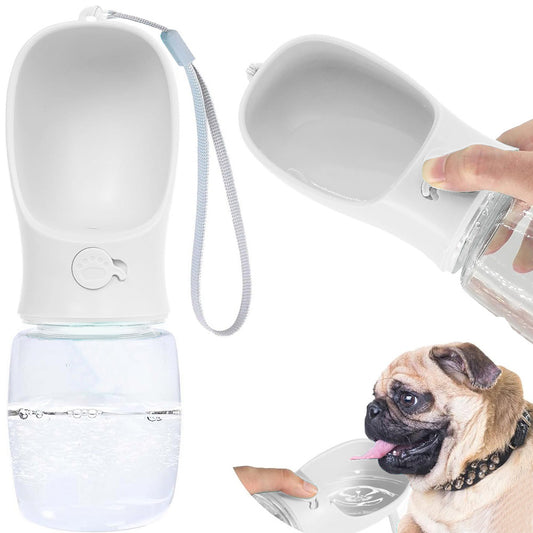 Vandens dubenėlis nešiojamam šuniui walking poison 380ml, Baltas, Szín, Fehér