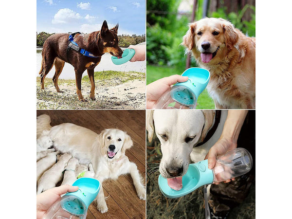 Vandens dubenėlis nešiojamam šuniui walking poison 380ml, Mėlyna, Szín, Kék