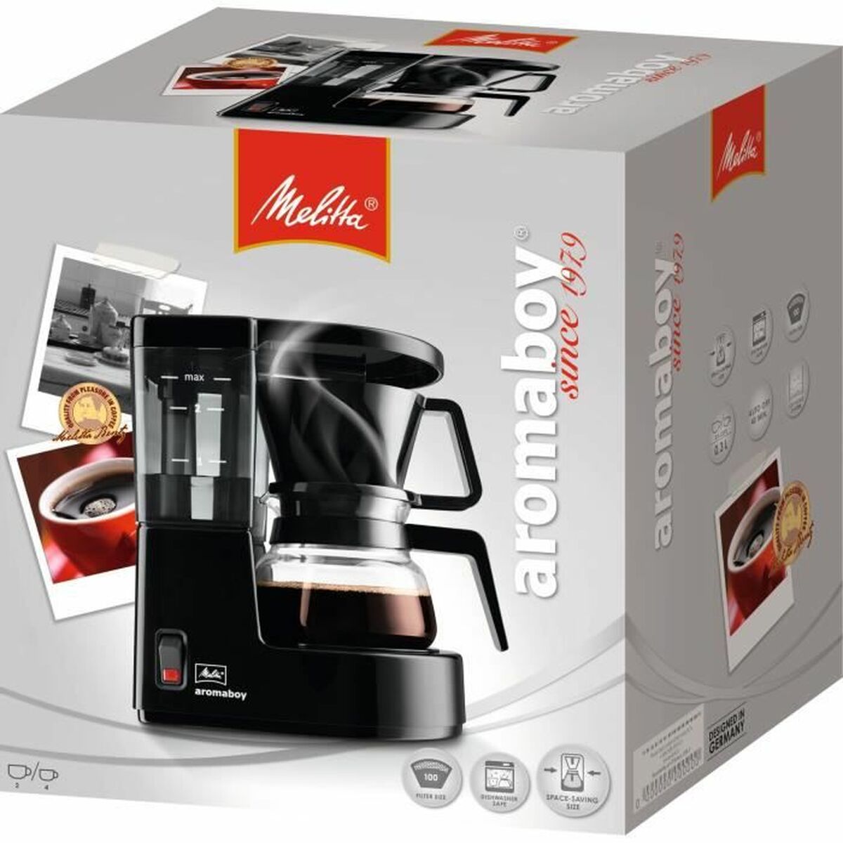 Lašelinis kavos aparatas Melitta Aromaboy 500 W Juoda 500 W