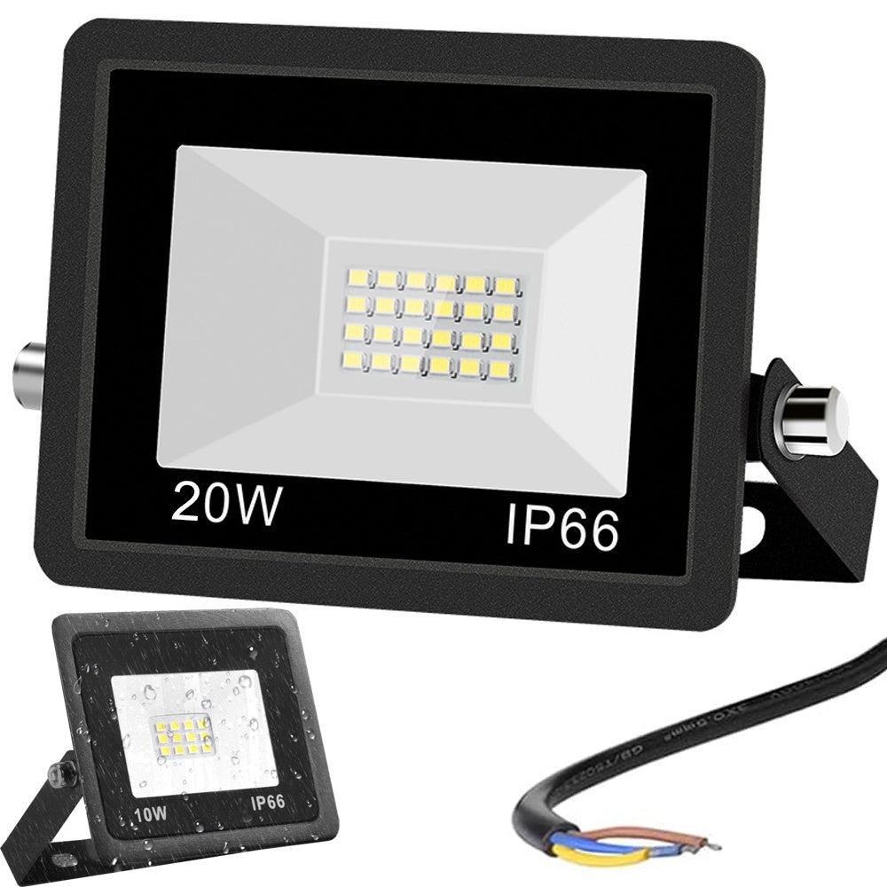 LED halogeninis prožektorius 20W (lauko, IP66, 6000K)