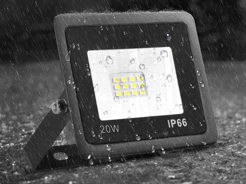 LED halogeninis prožektorius 20W (lauko, IP66, 6000K)