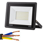 LED halogeninis prožektorius 100W (lauko, IP66, 6000K)
