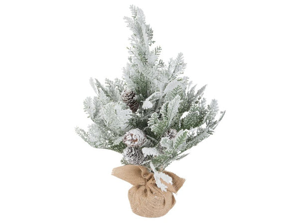 Dirbtinė kalėdų eglutė sniegas mažas 45cm dekoratyvinis stalas storas snieguotas