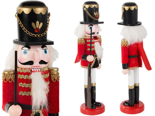 Nutcracker kareivis dewniany dekoratyvinė kalėdinė figūrėlė dovana
