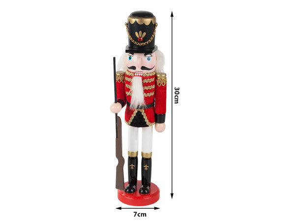 Nutcracker kareivis dewniany dekoratyvinė kalėdinė figūrėlė dovana