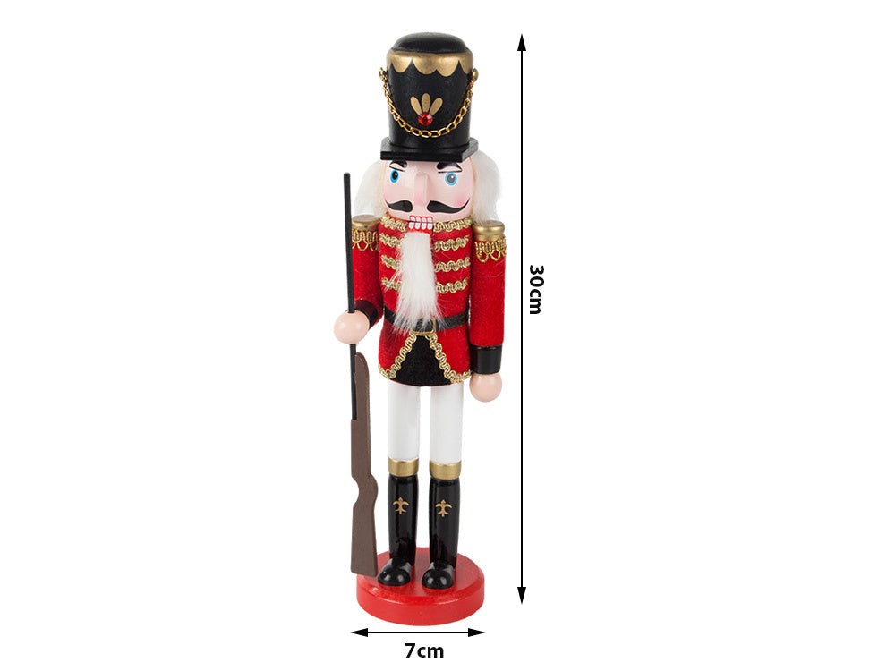Nutcracker kareivis dewniany dekoratyvinė kalėdinė figūrėlė dovana
