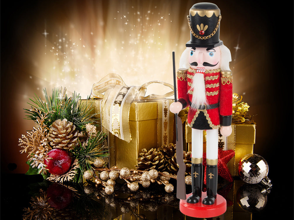 Nutcracker kareivis dewniany dekoratyvinė kalėdinė figūrėlė dovana