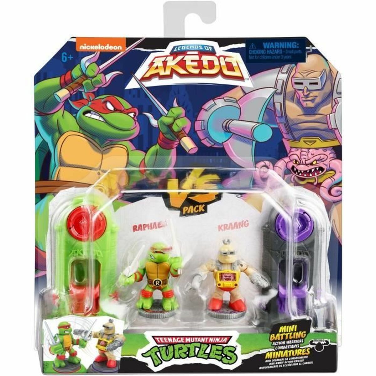 Figūrėlės Teenage Mutant Ninja Turtles Legends of Akedo:  Raphael vs Kraang