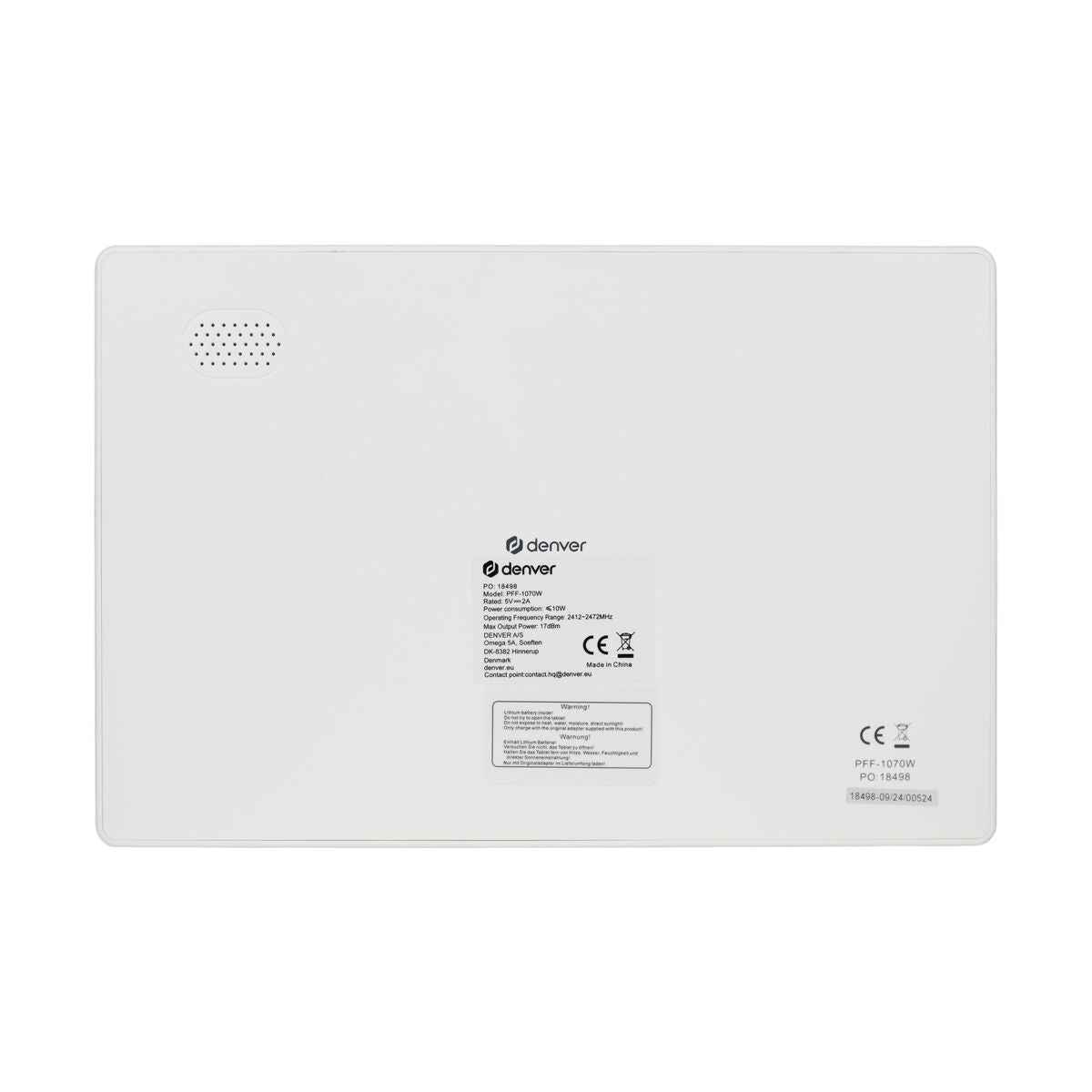 Skaitmeninis nuotraukų rėmelis Denver Electronics PFF-1070W Wi-Fi 10,1"