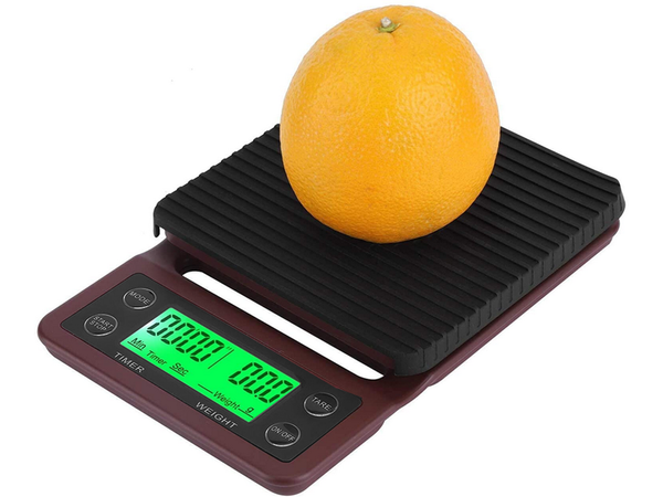 Elektroniniai kavos svertai elektroniniai tikslai 5kg 0,1g, Ruda, Szín, Barna