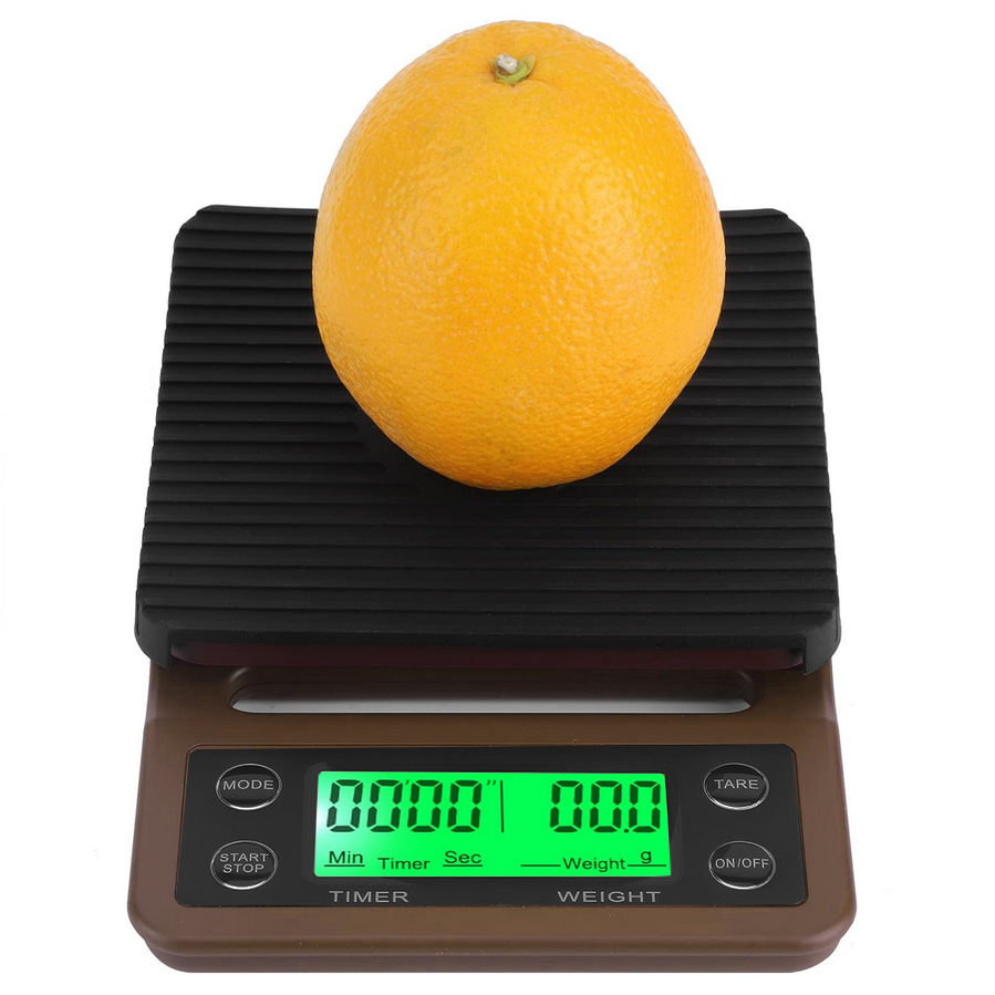 Elektroniniai kavos svertai elektroniniai tikslai 5kg 0,1g, Ruda, Szín, Barna