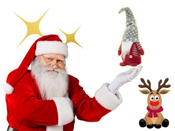 Christmas ghost red ghost with christmas beard 38cm soft, Raudona, Szín, Piros