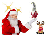 Christmas ghost red ghost with christmas beard 38cm soft, Raudona, Szín, Piros