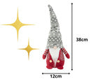 Christmas ghost red ghost with christmas beard 38cm soft, Raudona, Szín, Piros