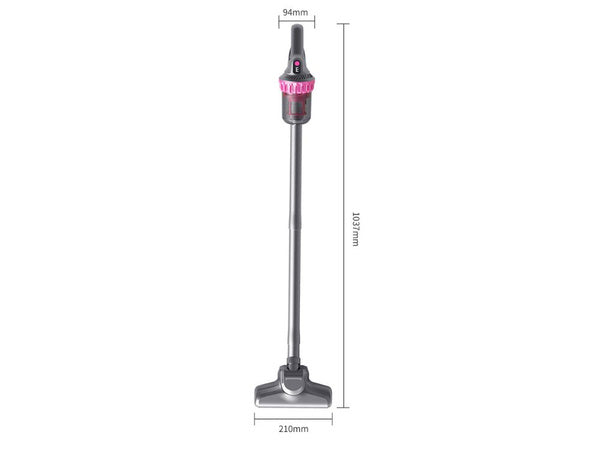 Vertikalus dulkių siurblys be maišelio rankinis 2in1 100w 4 hepa antgaliai