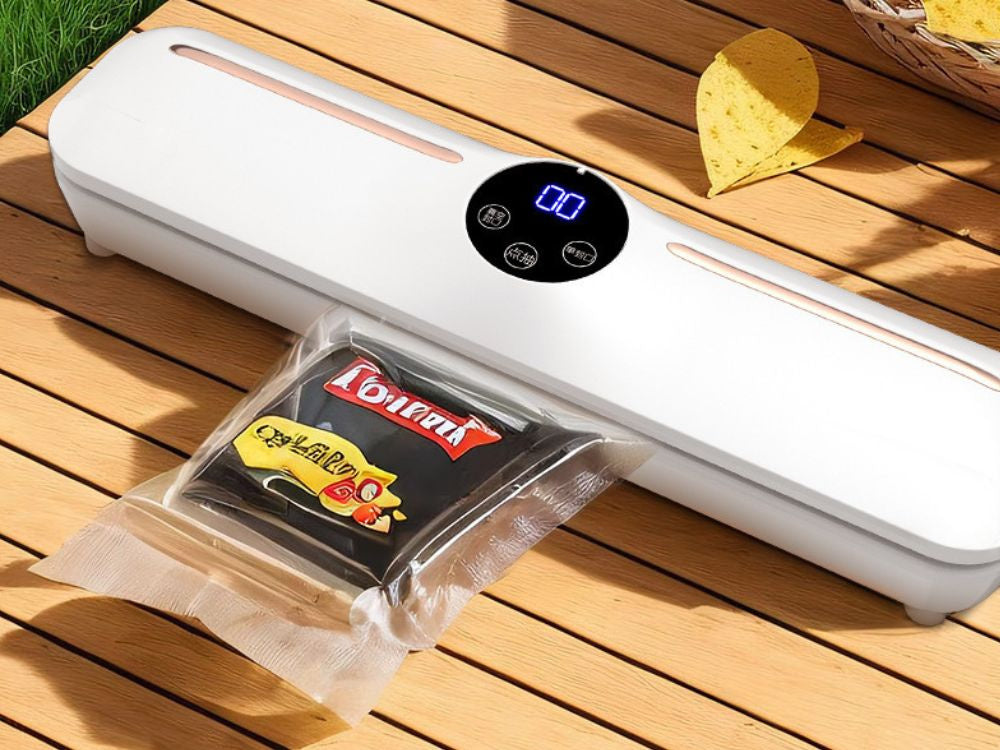 Vakuuminio sandariklio maisto pakavimo mašina + 10 vnt. Maišelių
