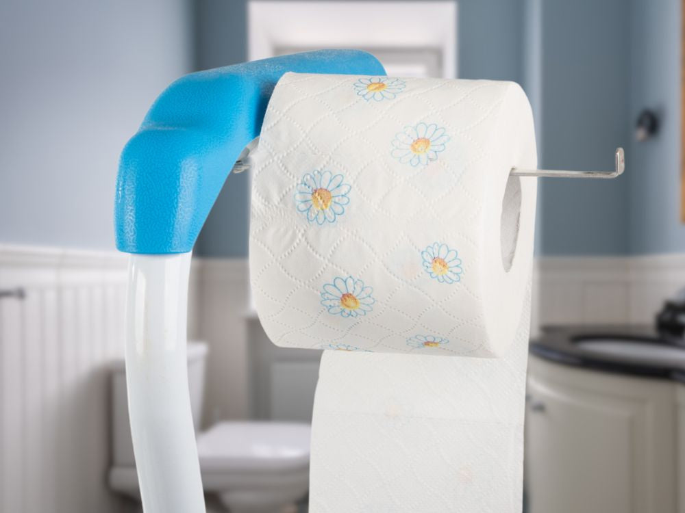 Tualeto rankena reguliuojamas turėklas stabilus senjorams