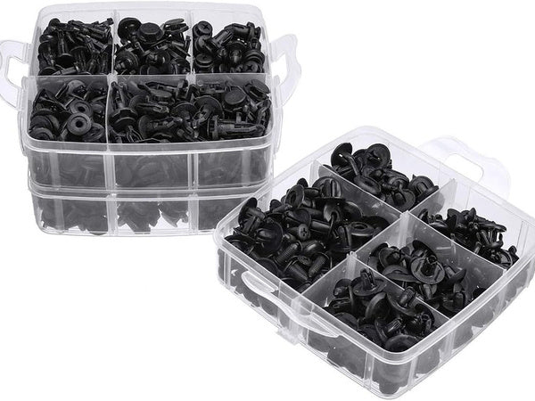 Automobilių kaiščių apmušalų klipsų rinkinys 620 vienetų