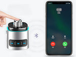 Bluetooth fm transmiteris automobilio įkroviklis fast 2x usb iluminacija
