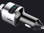 Bluetooth fm transmiteris automobilio įkroviklis fast 2x usb iluminacija