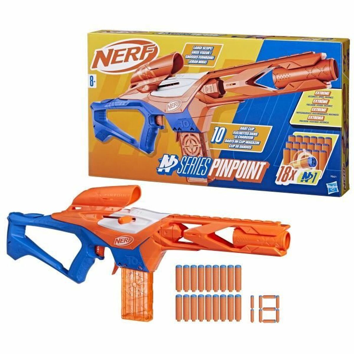 Veiklos rodikliai Nerf Pinpoint