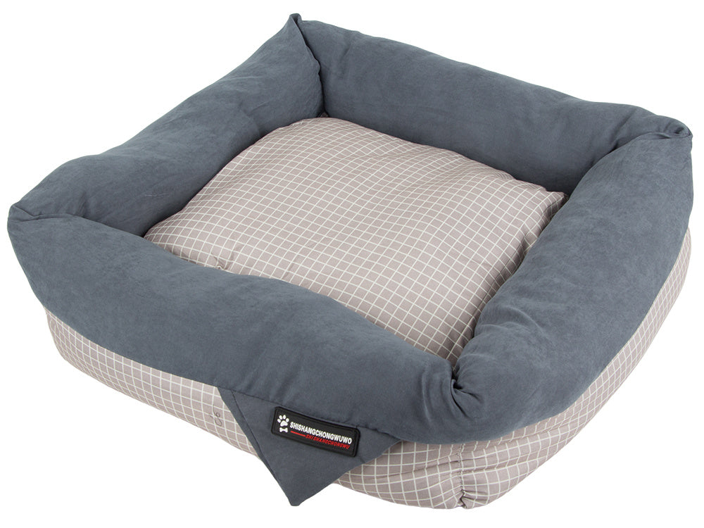 Šuns lova katės lova minkšta sofa lova pagalvėlė didelė, Pilka, Szín, Szürke
