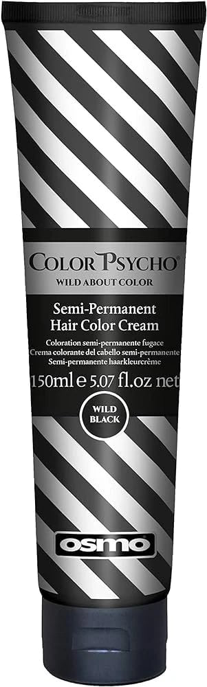 Osmo Color Psycho pusiau nuolatinės plaukų dažai, kremas Wild Black 150ml